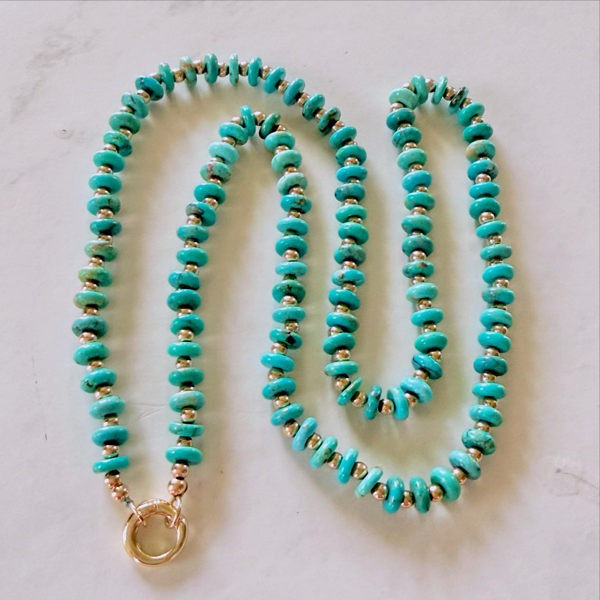 Turquoise + 14kt Gold Filled Necklace
