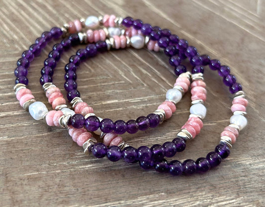 HOPE AND FAITH STACK BRACELETS
