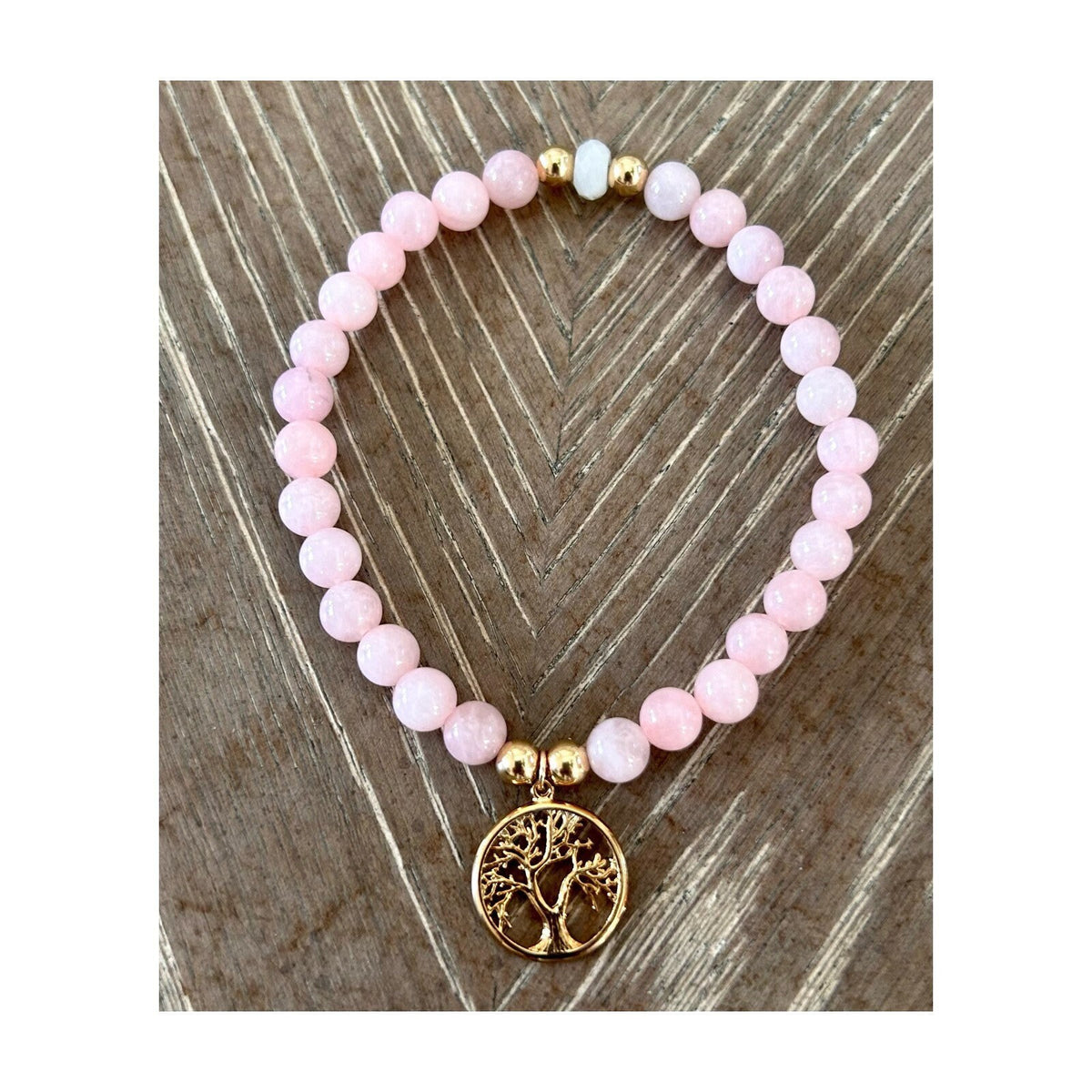 TREE OF LIFE PINK OPAL BRACELET
